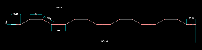 Чертеж профиля